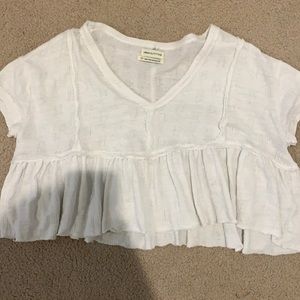 Urban outfitters flowy white tee